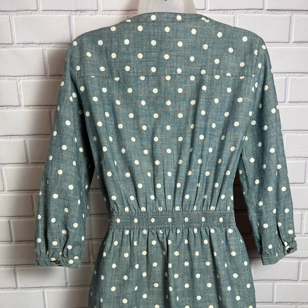 Brooks Brothers Polka Dot Chambray Shirt Dress Size 2
Blue Cotton Casual - Picture 13 of 16